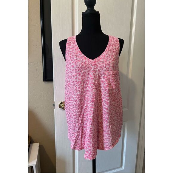 Torrid classic fit pink cheetah print tank top - Picture 1 of 5